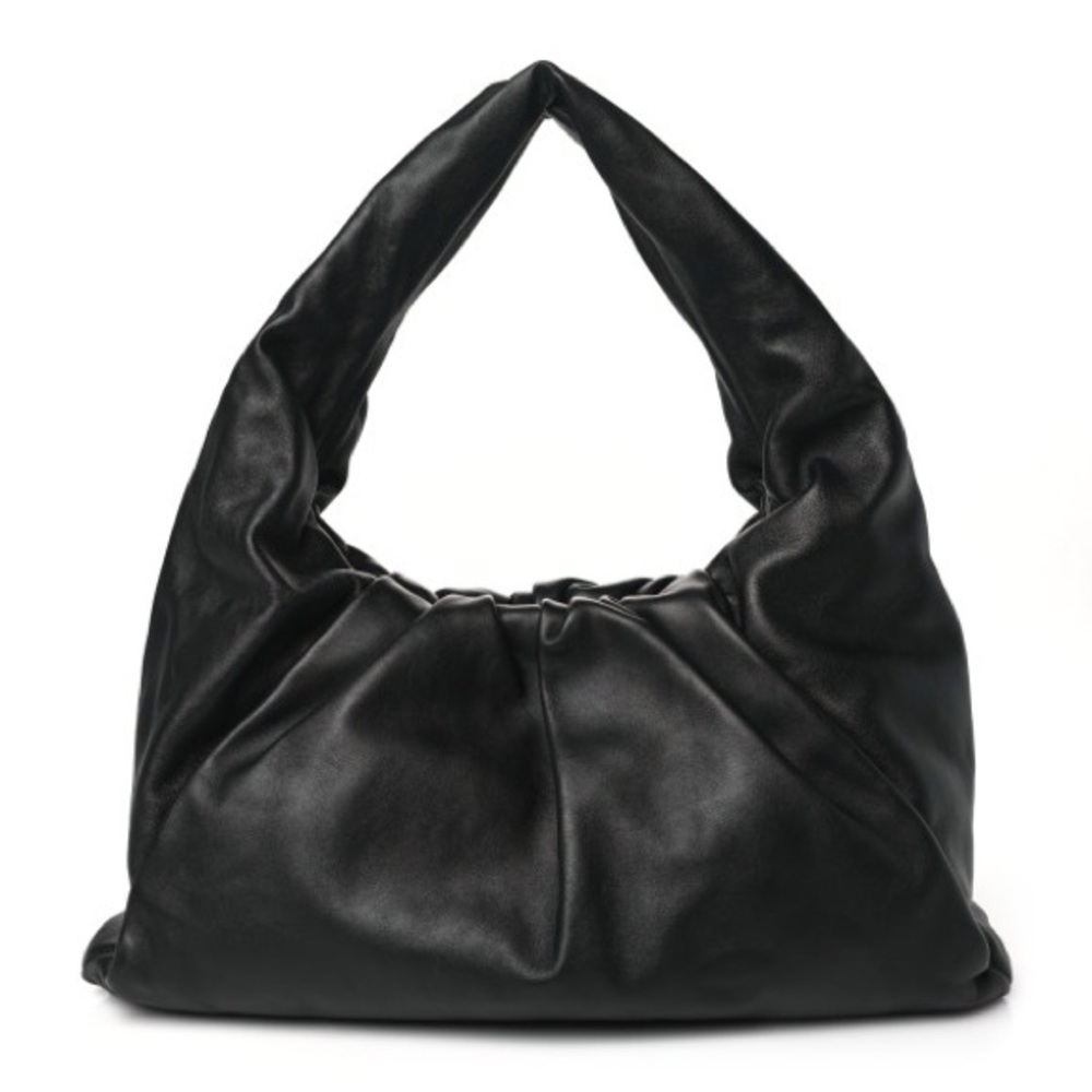Bottega Veneta Black Hobo Bag with Sleek Design authentic